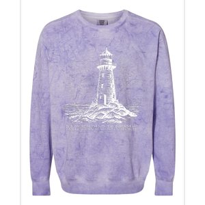 The Light Shines On In The Darkness And The Darkness Colorblast Crewneck Sweatshirt