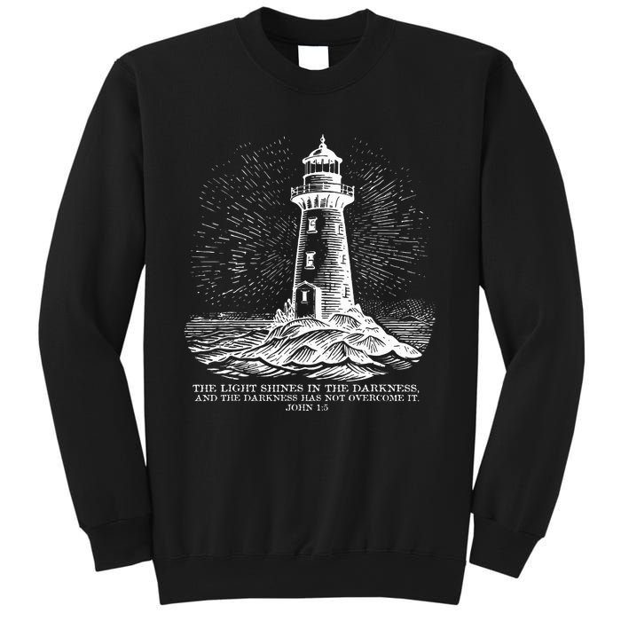 The Light Shines On In The Darkness And The Darkness Sweatshirt