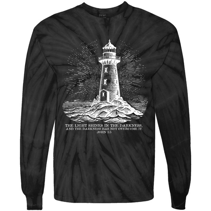 The Light Shines On In The Darkness And The Darkness Tie-Dye Long Sleeve Shirt