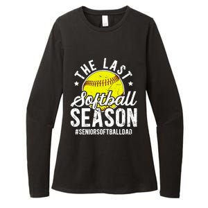 The Last Softball Season Softball Senior Dad 2026 Gift Womens CVC Long Sleeve Shirt