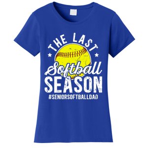 The Last Softball Season Softball Senior Dad 2026 Gift Women's T-Shirt