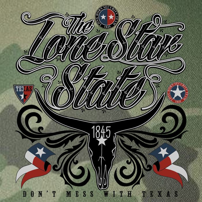 The Lone Star State 1845 Longhorn Don't Mess With Texas Legacy Tie Dye Trucker Hat