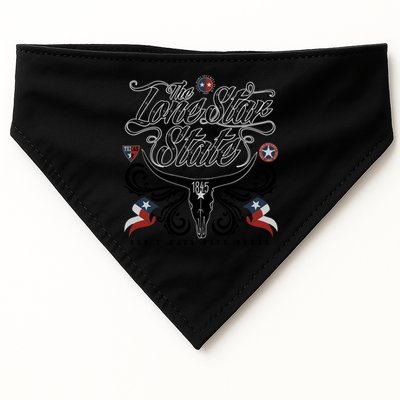 The Lone Star State 1845 Longhorn Don't Mess With Texas USA-Made Doggie Bandana