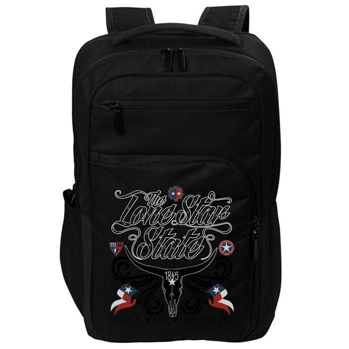The Lone Star State 1845 Longhorn Don't Mess With Texas Impact Tech Backpack
