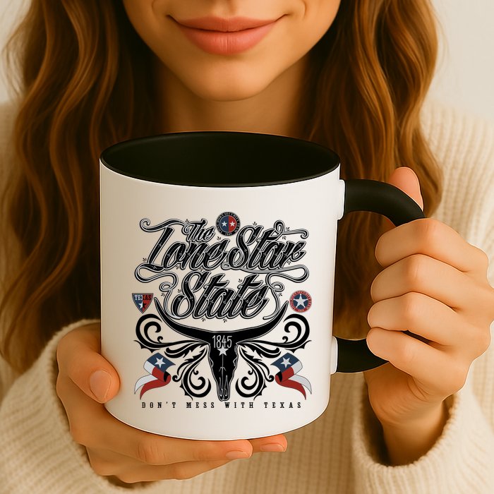 The Lone Star State 1845 Longhorn Don't Mess With Texas Mug