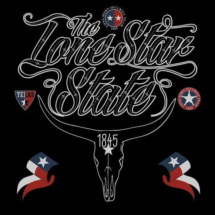 The Lone Star State 1845 Longhorn Don't Mess With Texas Drawstring Bag