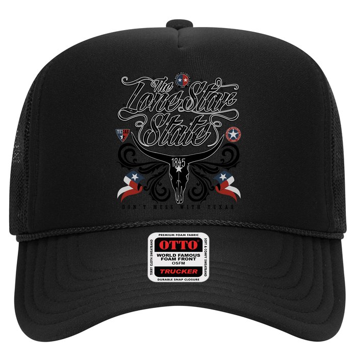 The Lone Star State 1845 Longhorn Don't Mess With Texas Trucker Hat