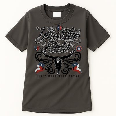 The Lone Star State 1845 Longhorn Don't Mess With Texas Tall T-Shirt