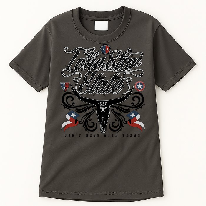 The Lone Star State 1845 Longhorn Don't Mess With Texas Tall T-Shirt