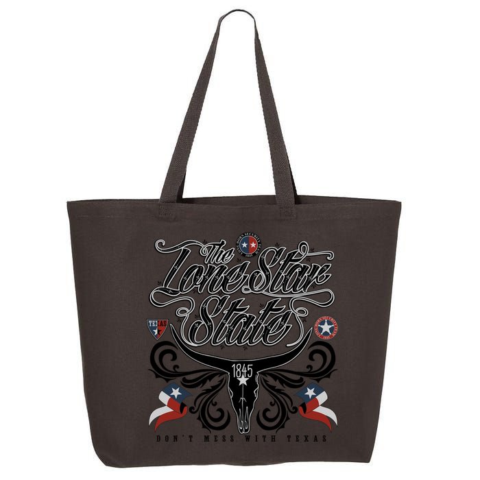 The Lone Star State 1845 Longhorn Don't Mess With Texas 25L Jumbo Tote