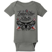 The Lone Star State 1845 Longhorn Don't Mess With Texas Baby Bodysuit