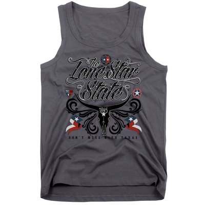 The Lone Star State 1845 Longhorn Don't Mess With Texas Tank Top