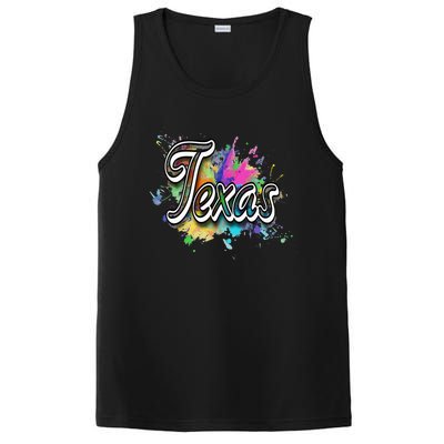 Texas Lone Star State Apparel For Men Women & Kids Texas PosiCharge Competitor Tank