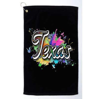 Texas Lone Star State Apparel For Men Women & Kids Texas Platinum Collection Golf Towel