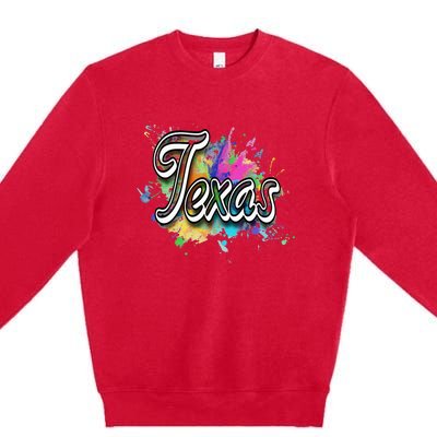 Texas Lone Star State Apparel For Men Women & Kids Texas Premium Crewneck Sweatshirt