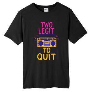 Two Legit To Quit 2nd Birthday Party Hip Hop Theme Toddlers Tall Fusion ChromaSoft Performance T-Shirt