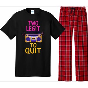 Two Legit To Quit 2nd Birthday Party Hip Hop Theme Toddlers Pajama Set