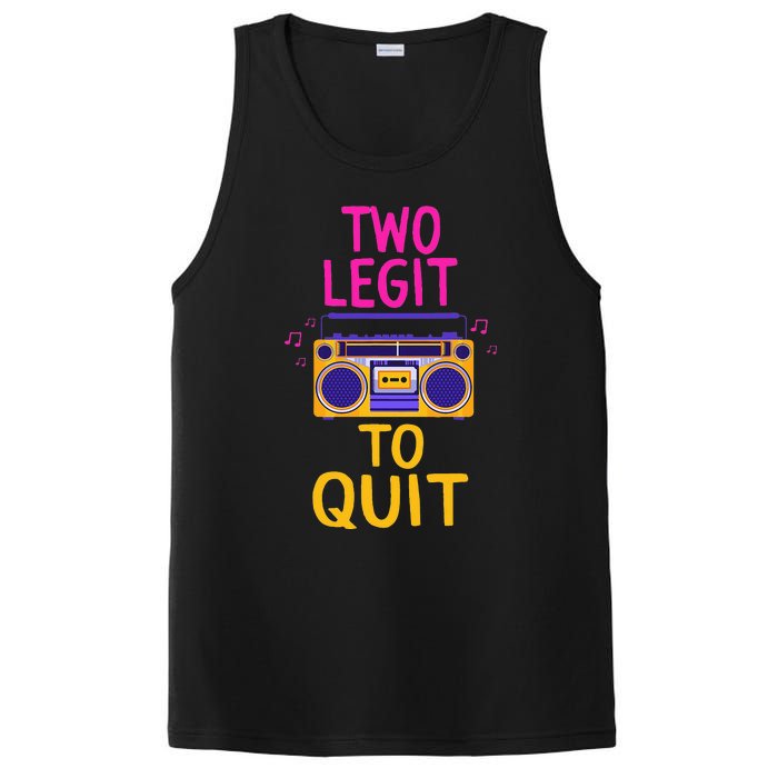 Two Legit To Quit 2nd Birthday Party Hip Hop Theme Toddlers PosiCharge Competitor Tank