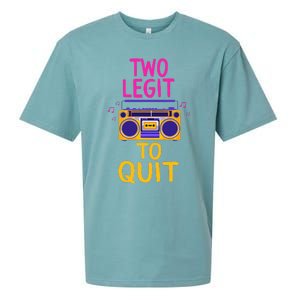 Two Legit To Quit 2nd Birthday Party Hip Hop Theme Toddlers Sueded Cloud Jersey T-Shirt