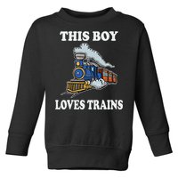 This Loves Trains Gift Train Wagon Lover Gifts Toddler Sweatshirt