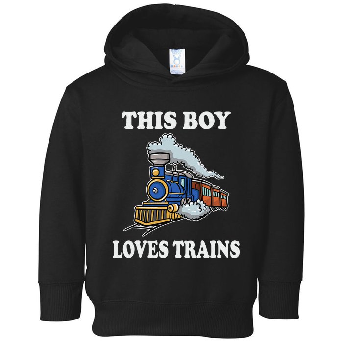 This Loves Trains Gift Train Wagon Lover Gifts Toddler Hoodie