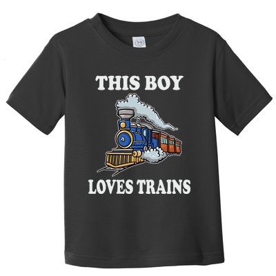 This Loves Trains Gift Train Wagon Lover Gifts Toddler T-Shirt