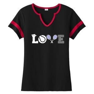 Tennis Love Tennis Fan Tennis Player Gift Tennis Lover Ladies Halftime Notch Neck Tee