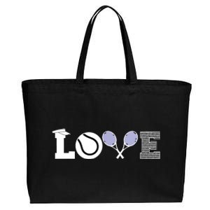 Tennis Love Tennis Fan Tennis Player Gift Tennis Lover Cotton Canvas Jumbo Tote