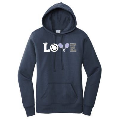 Tennis Love Tennis Fan Tennis Player Gift Tennis Lover Women's Pullover Hoodie