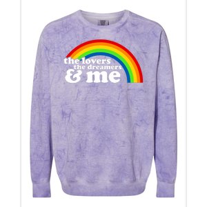 The Lovers The Dreamers And Me Colorblast Crewneck Sweatshirt