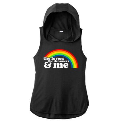 The Lovers The Dreamers And Me Ladies PosiCharge Tri-Blend Wicking Draft Hoodie Tank