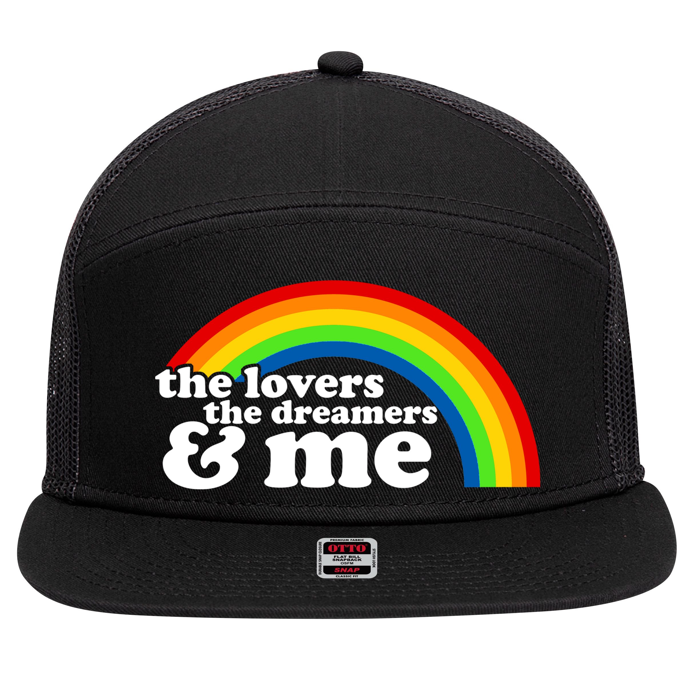 The Lovers The Dreamers And Me 7 Panel Mesh Trucker Snapback Hat