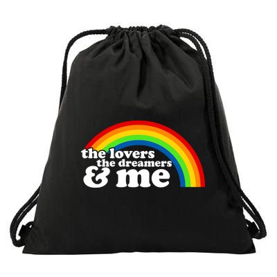 The Lovers The Dreamers And Me Drawstring Bag