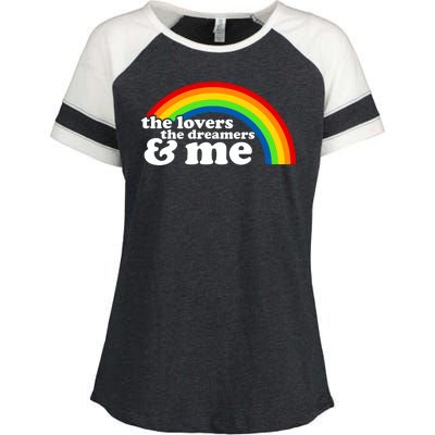 The Lovers The Dreamers And Me Enza Ladies Jersey Colorblock Tee