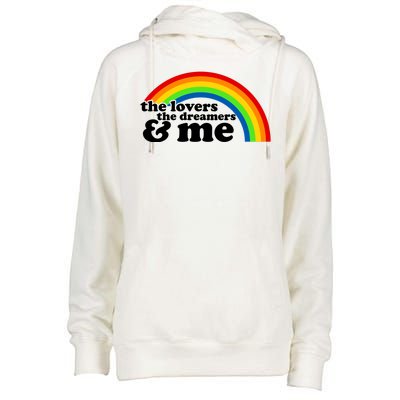 The Lovers The Dreamers And Me Womens Funnel Neck Pullover Hood