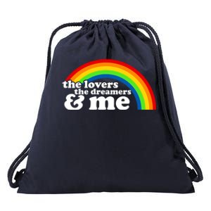 The Lovers The Dreamers And Me Drawstring Bag