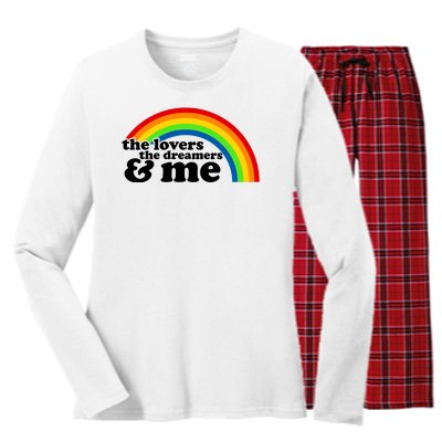 The Lovers The Dreamers And Me Women's Long Sleeve Flannel Pajama Set 