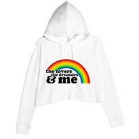 The Lovers The Dreamers And Me Crop Fleece Hoodie