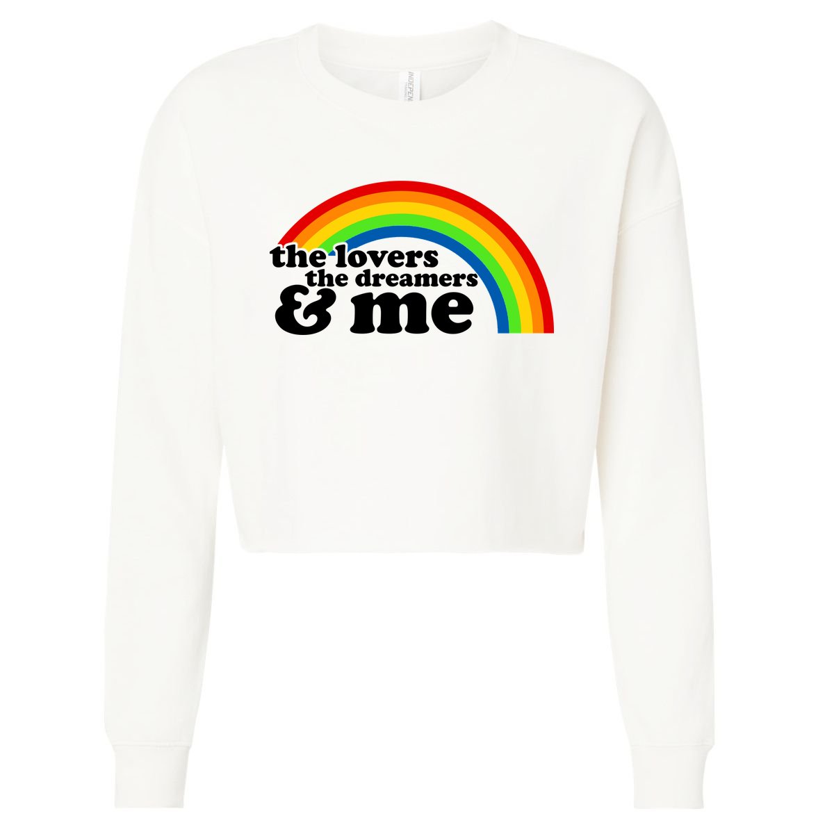 The Lovers The Dreamers And Me Cropped Pullover Crew