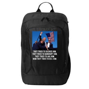 Trump Lives Trump Fight Fight Fight 2024 City Backpack