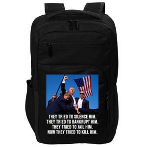 Trump Lives Trump Fight Fight Fight 2024 Impact Tech Backpack