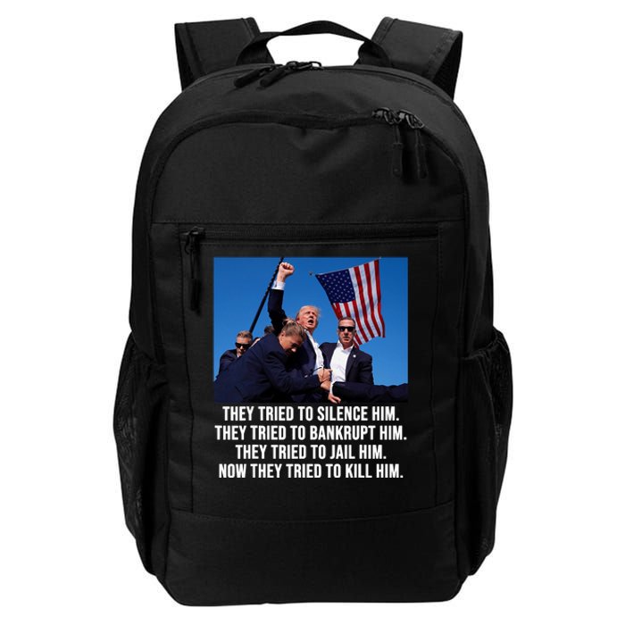 Trump Lives Trump Fight Fight Fight 2024 Daily Commute Backpack