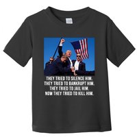 Trump Lives Trump Fight Fight Fight 2024 Toddler T-Shirt