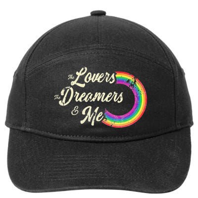 The Lovers The Dreamers And Me Rainbow 7-Panel Snapback Hat