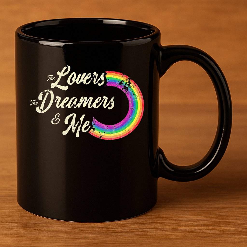 The Lovers The Dreamers And Me Rainbow 11oz C Handle Ceramic Mug