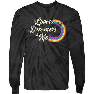 The Lovers The Dreamers And Me Rainbow Tie-Dye Long Sleeve Shirt