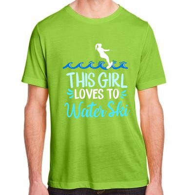 This Loves To Water Ski Meaningful Gift Adult ChromaSoft Performance T-Shirt