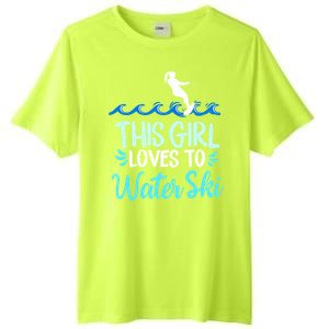 This Loves To Water Ski Meaningful Gift Tall Fusion ChromaSoft Performance T-Shirt