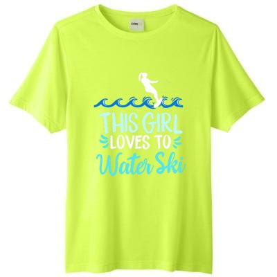 This Loves To Water Ski Meaningful Gift Tall Fusion ChromaSoft Performance T-Shirt