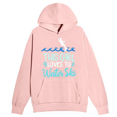 This Loves To Water Ski Meaningful Gift Urban Pullover Hoodie